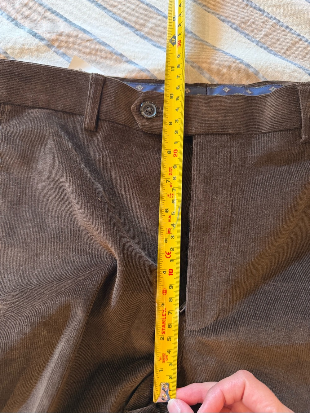 Lauren Ralph Lauren Brown Corduroy Blazer with Tan Elbow Patches - Picture 14 of 16